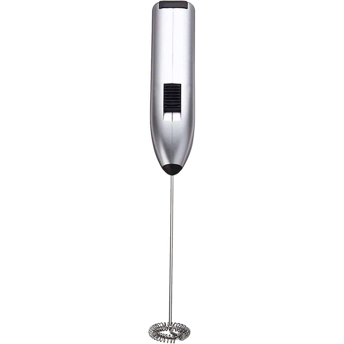 Stainless Steel Electric Handheld Milk Coffee Frother 7.8 Inch - Silver