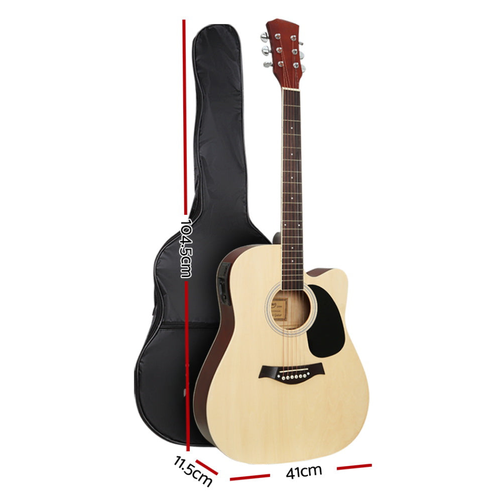 41" Inch Acoustic Guitar Wooden Classical EQ With Pickup Bass Natural