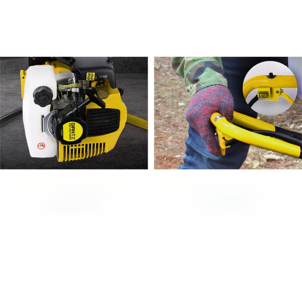 Motor Post Hole Digger Engine Petrol Earth Auger - 80CC
