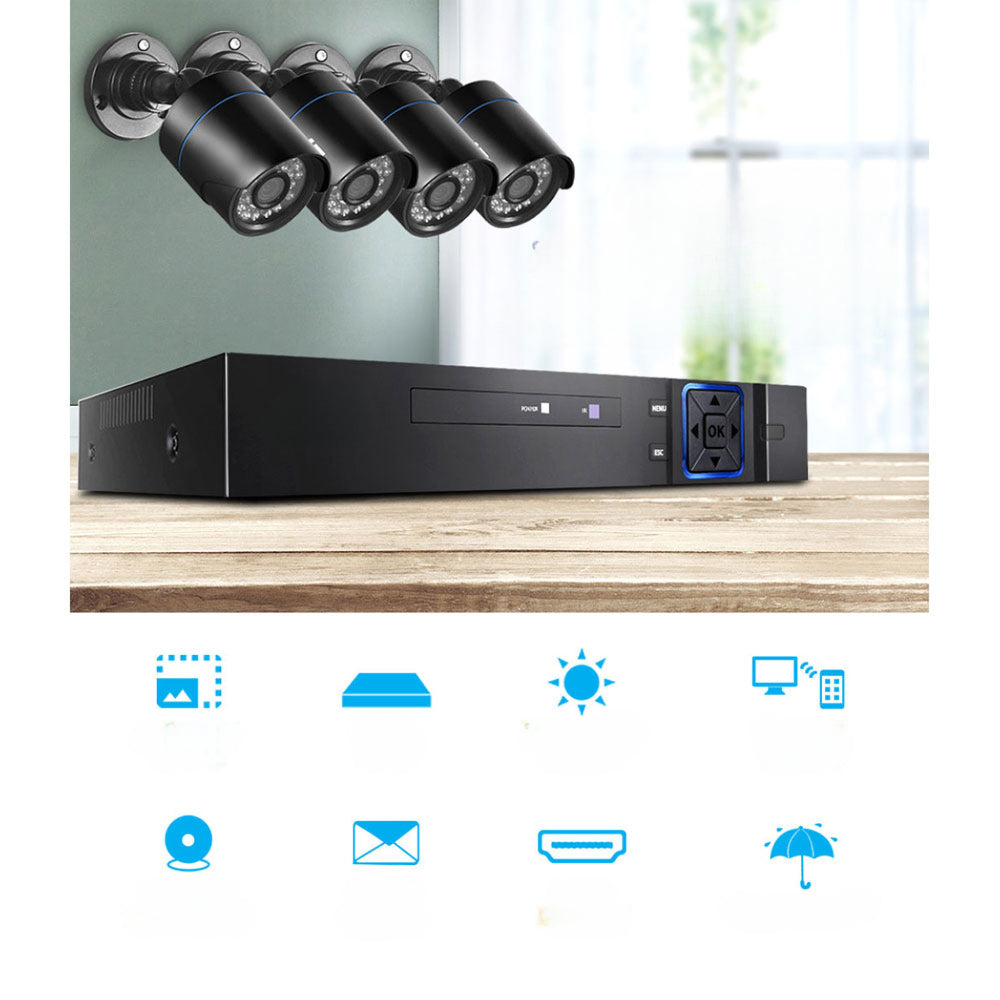 1080P 4 Channel HDMI CCTV Security Camera with 1TB Hard Drive