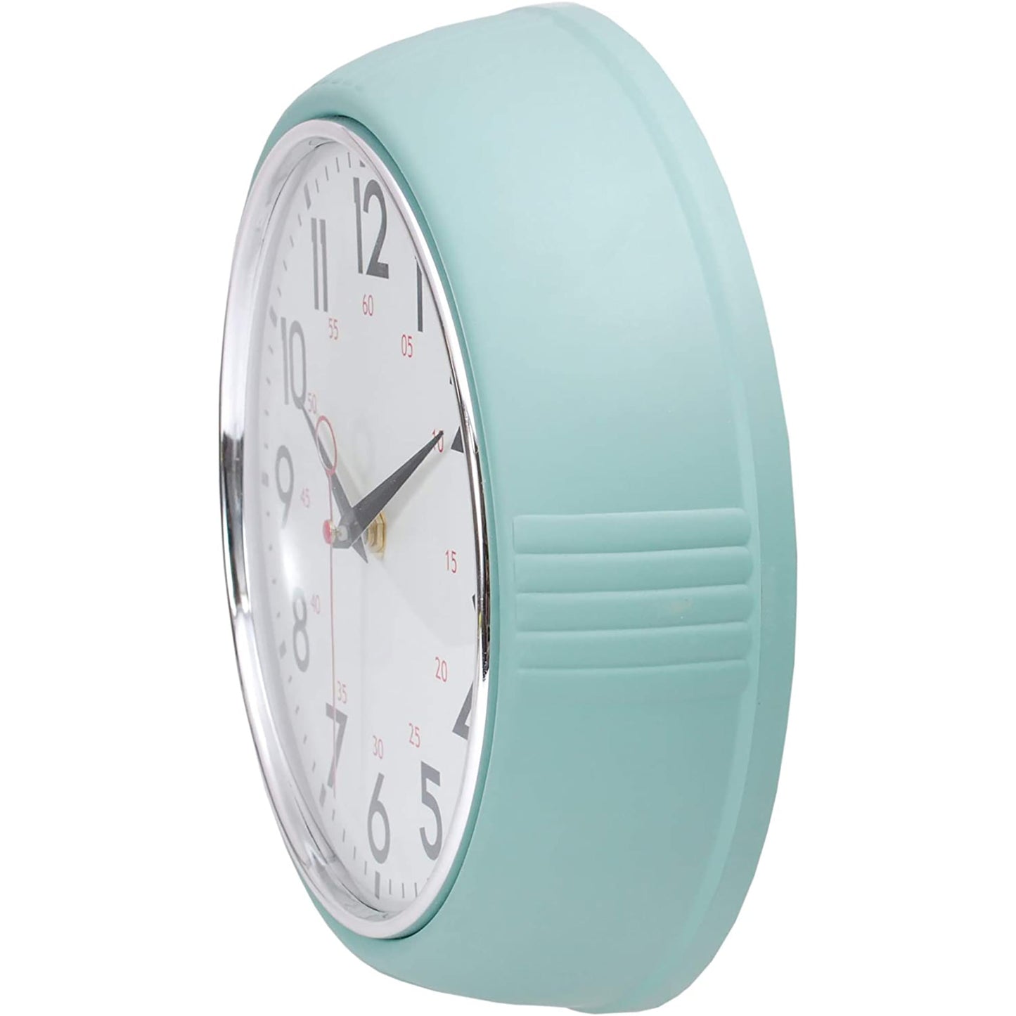 Analog Retro Wall Clock Home Decor 9.5 Inches - Green