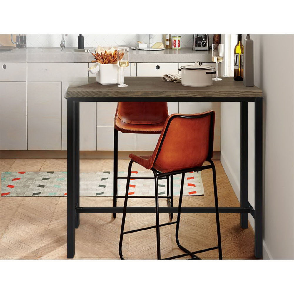 Vintage Industrial High Bar Table for Stool Kitchen Cafe Desk Dark Brown