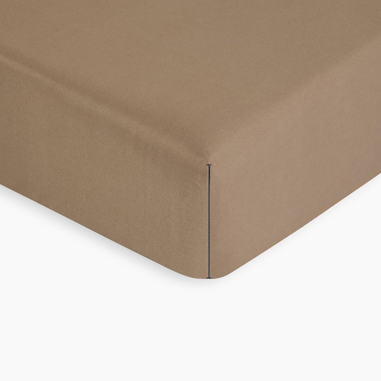 1000TC Ultra Soft Microfibre Extra Deep Fitted Sheet Set - Mocha Brown
