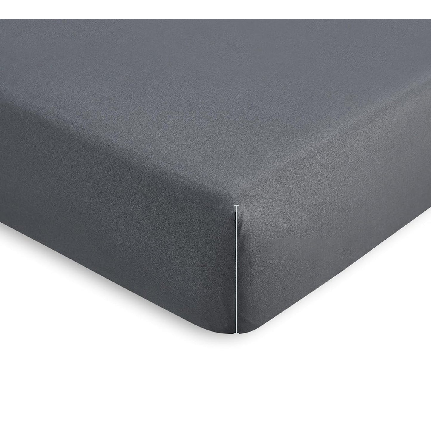 1000TC Ultra Soft Microfibre Extra Deep Fitted Sheet Set - Grey