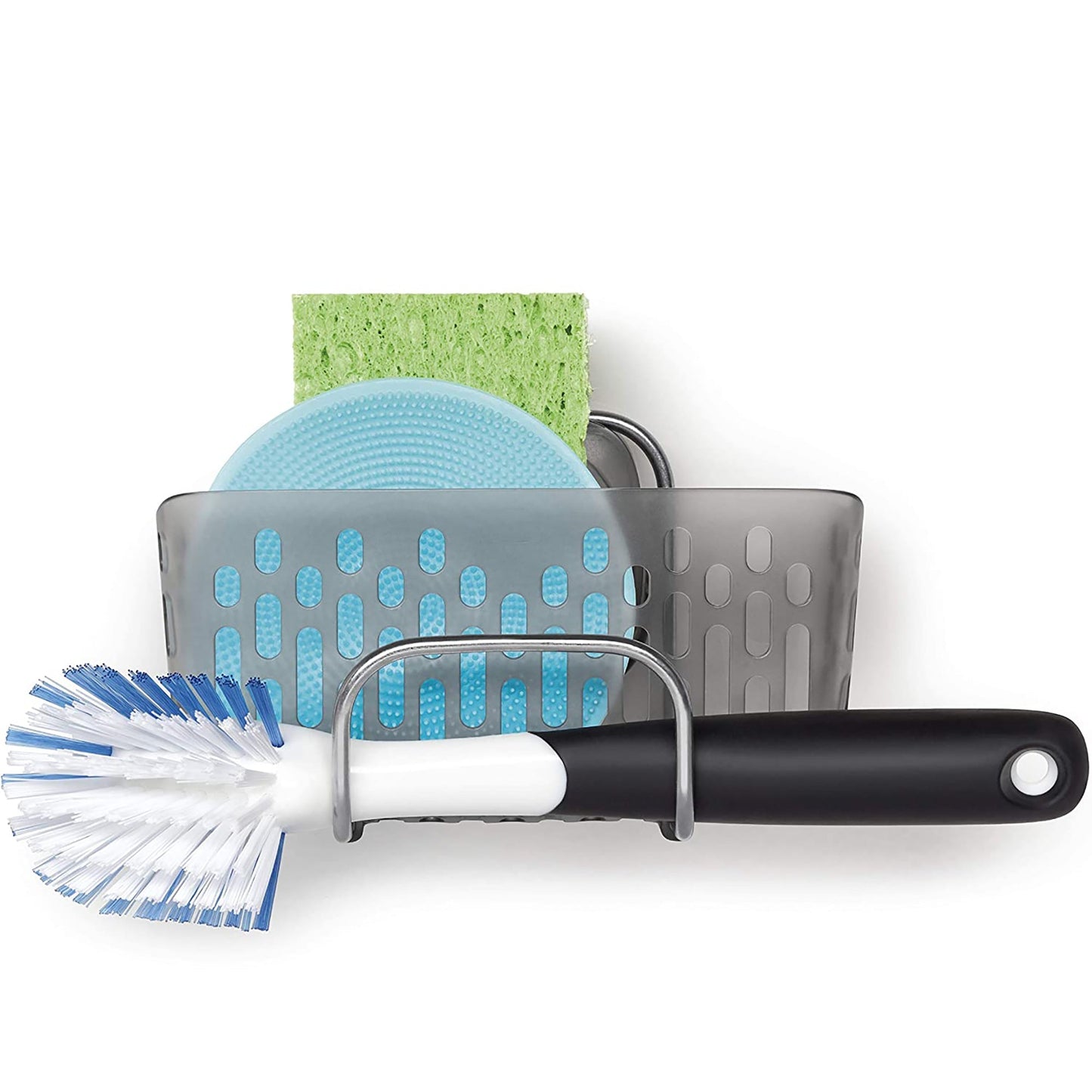 Stainless Steel Large Capacity Stronghold Suction Sink Caddy