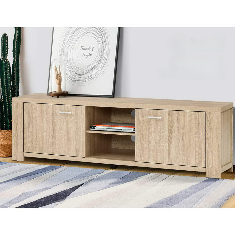 TV Cabinet Entertainment Unit TV Stand Display Shelf Storage Cabinet Wooden