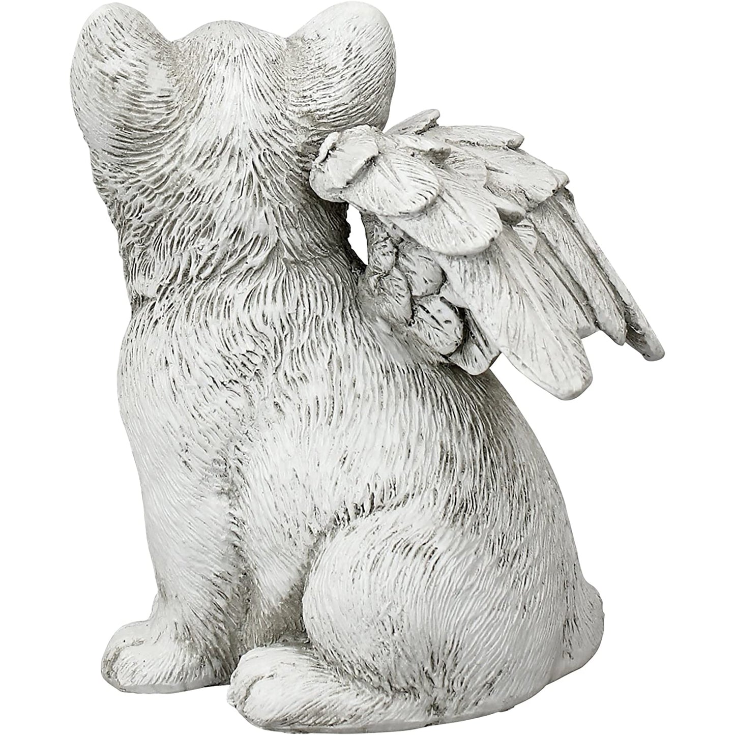 Loving Friend Memorial Pet Cat Statue Medium Antique Stone