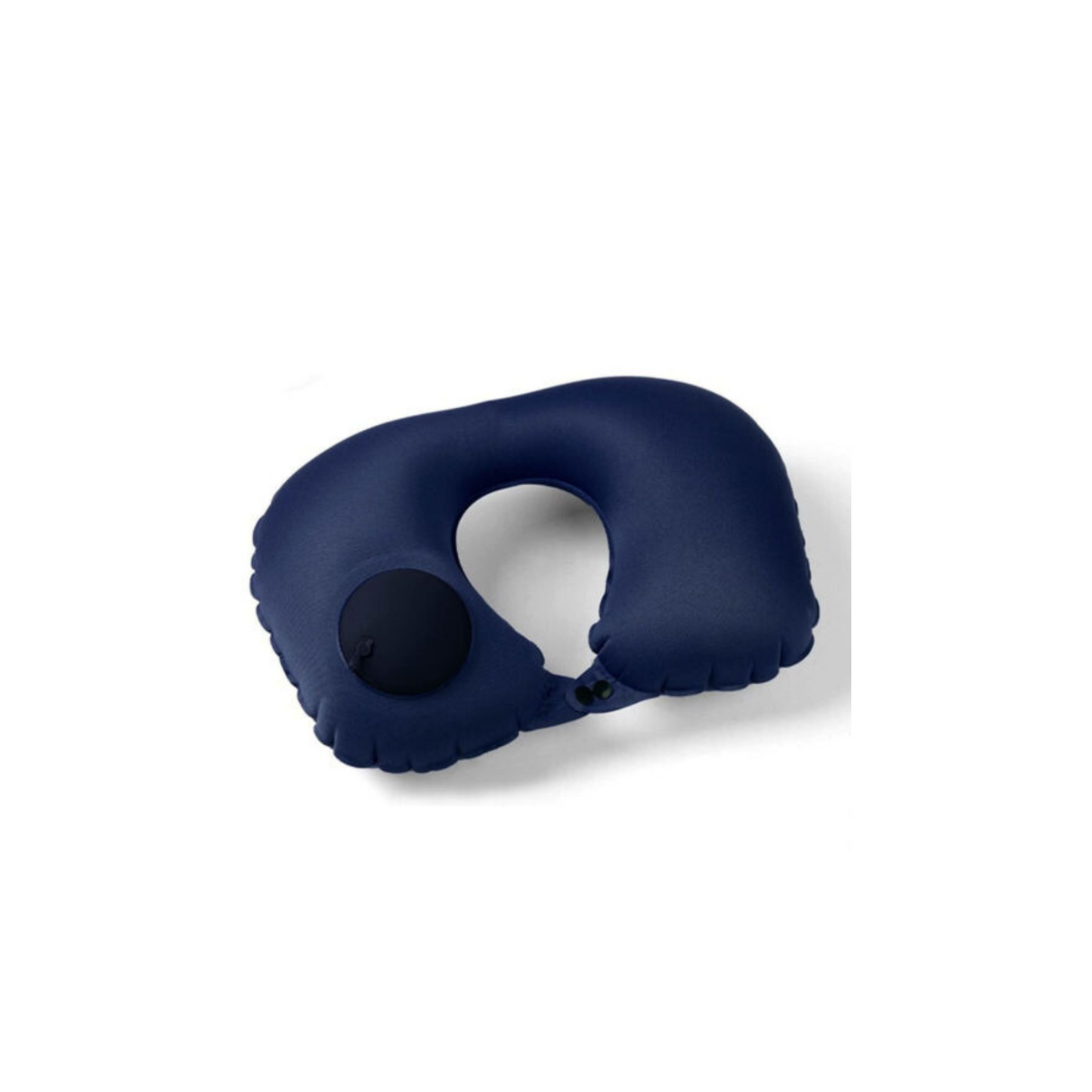 U Shaped Inflatable Neck Travel Pillow Press Type Car Flight Head Rest