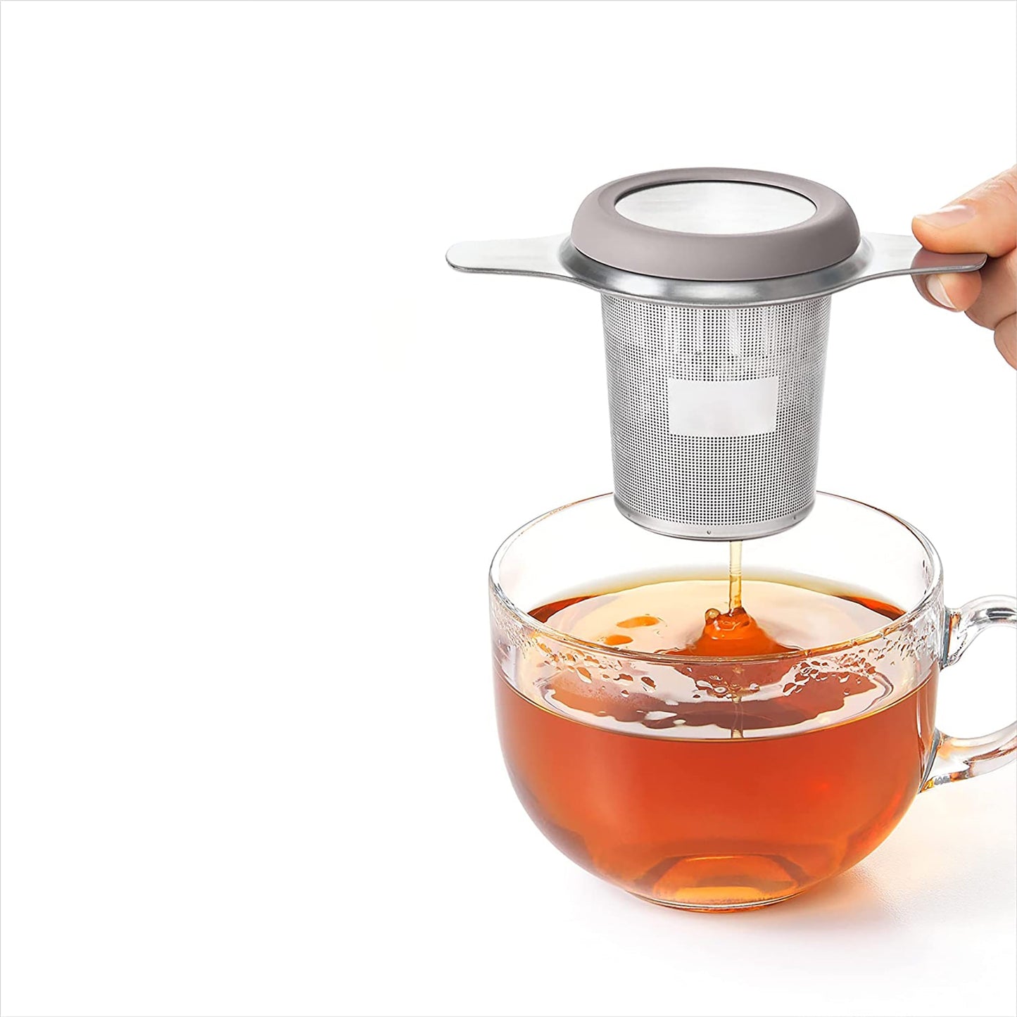 Tea and Coffee Infuser Basket Stainless Steel - Grey