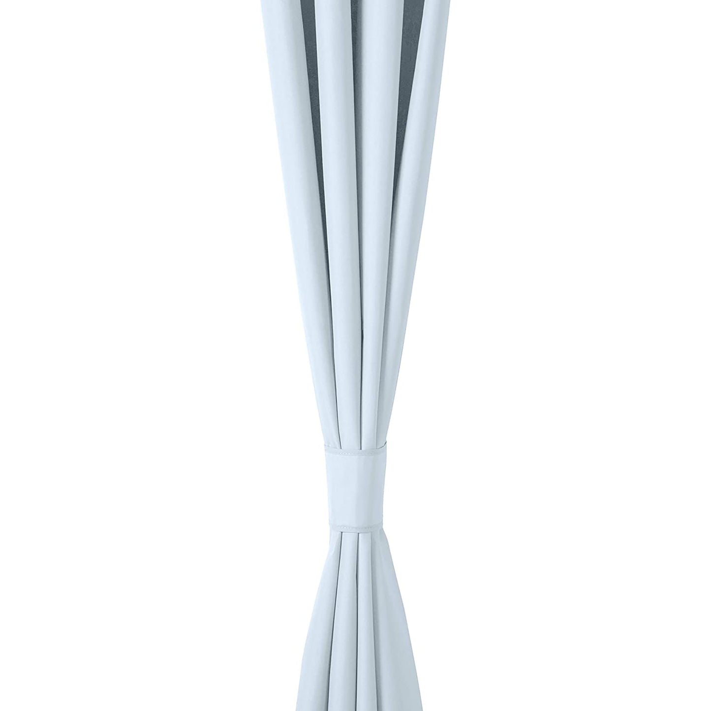 Room Darkening Blackout Window Curtains with Grommets 2 Panels - Light Gray