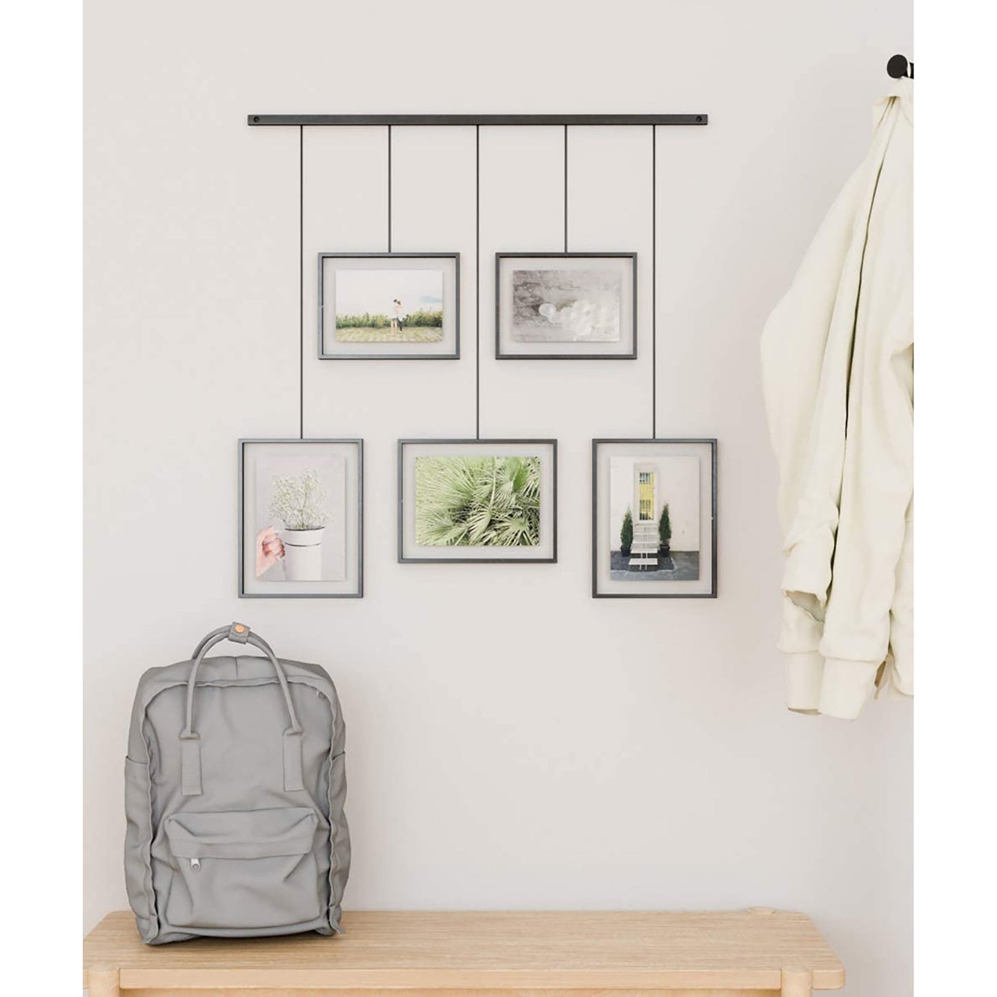 Adjustable Picture Frame Gallery Collage Set for Artwork and More - Black