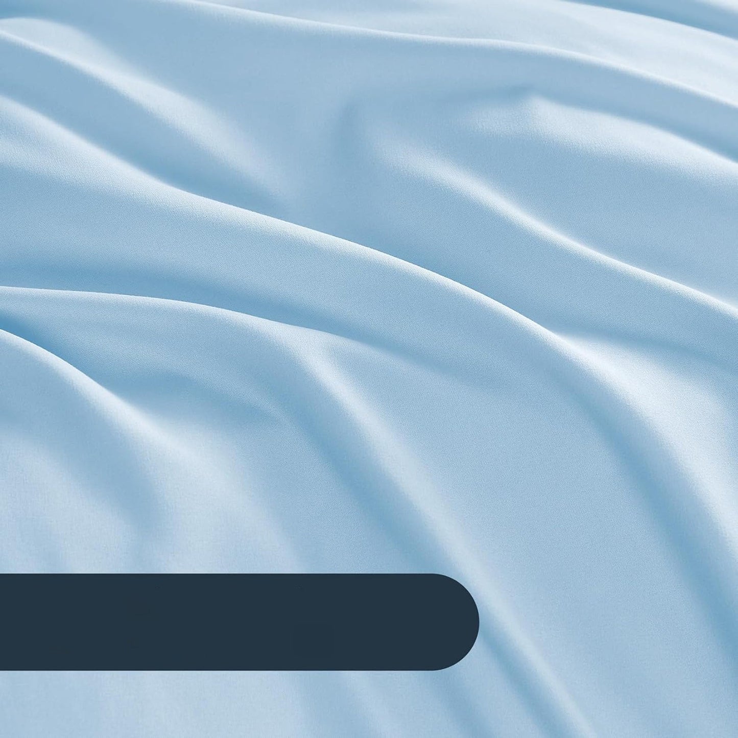 1000TC Ultra Soft Microfiber Duvet Doona Cover Bedding Quilt Cover Set - Sky Blue