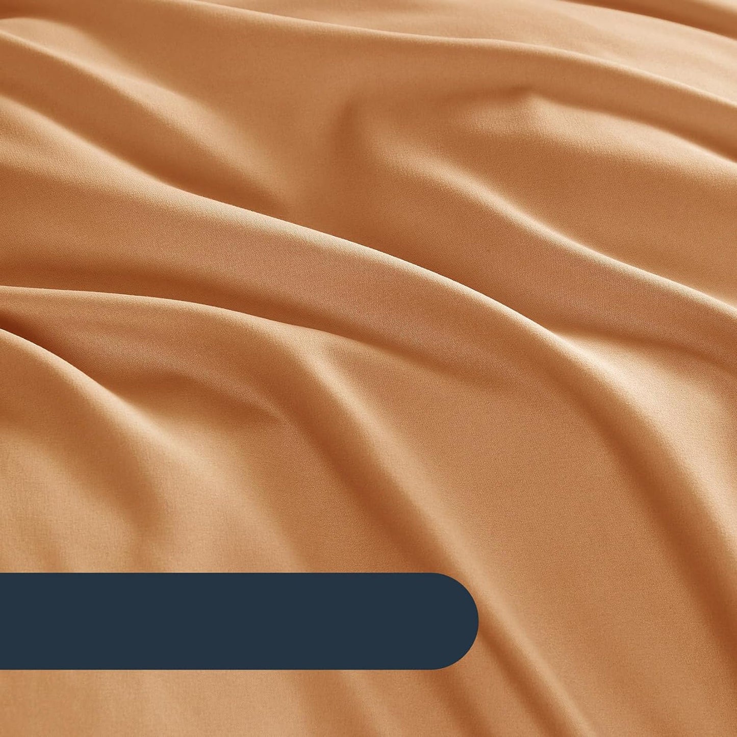 1000TC Ultra Soft Microfiber Duvet Doona Cover Bedding Quilt Cover Set - Caramel