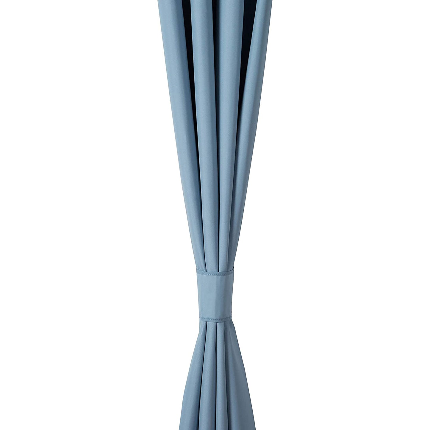 Room Darkening Blackout Window Curtains with Grommets 2 Panels - Light Blue