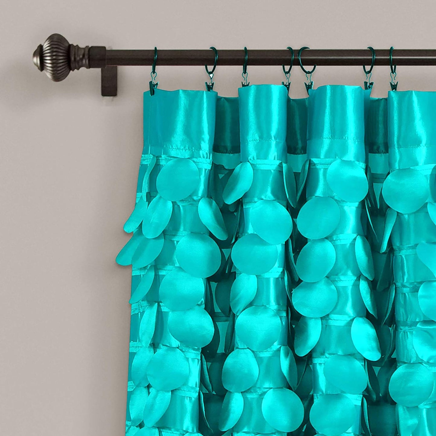 Circular Dream Window Curtain Panels Set of 2 - Turquoise