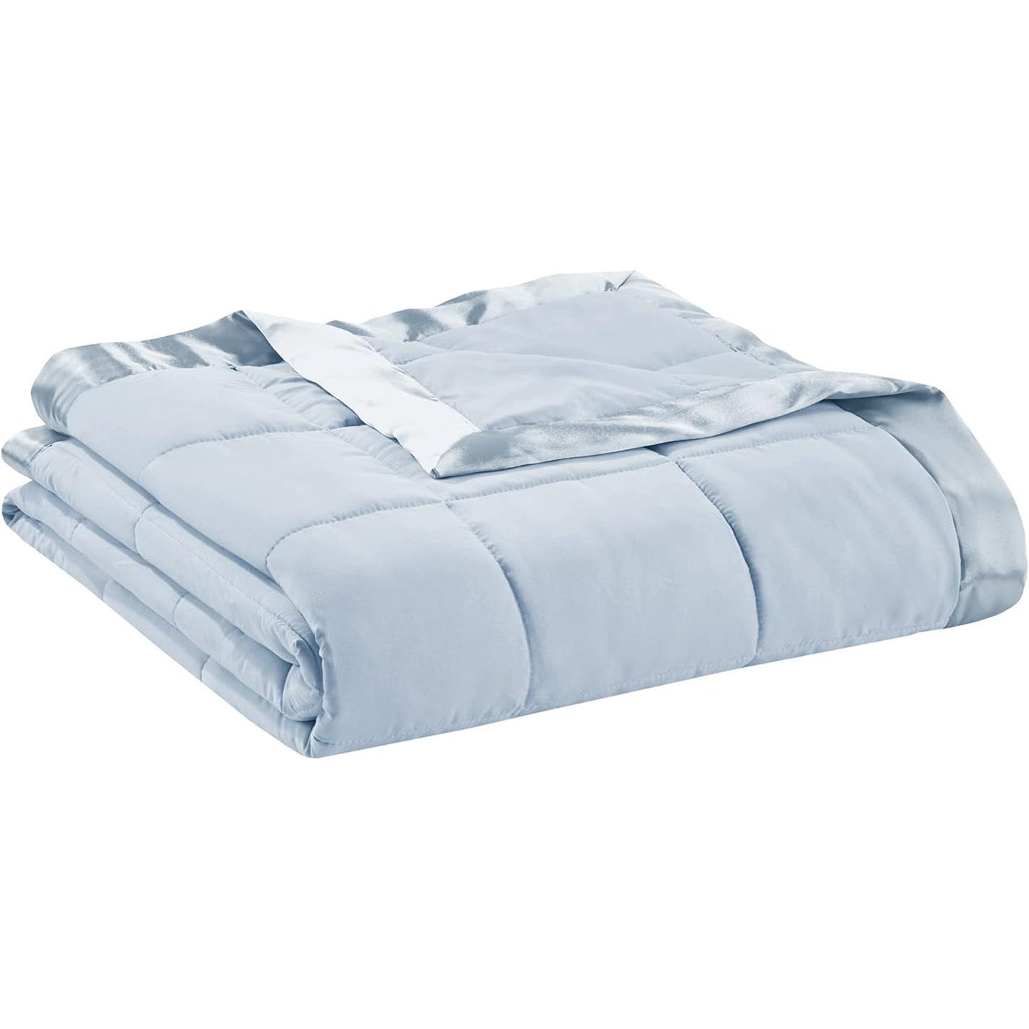 Lightweight Microfibre Down Alternative Blanket - Blue