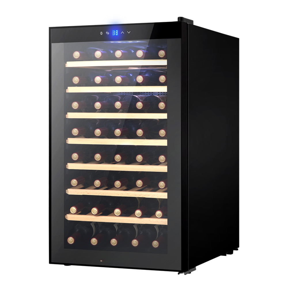 Wine Cooler Compressor Fridge Chiller Storage Cellar 51 Bottle Black