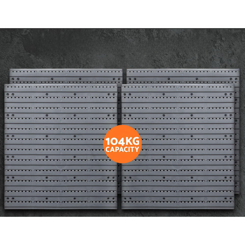 Wall Mounted Storage Bin Rack Tool Garage Organiser - 88pcs