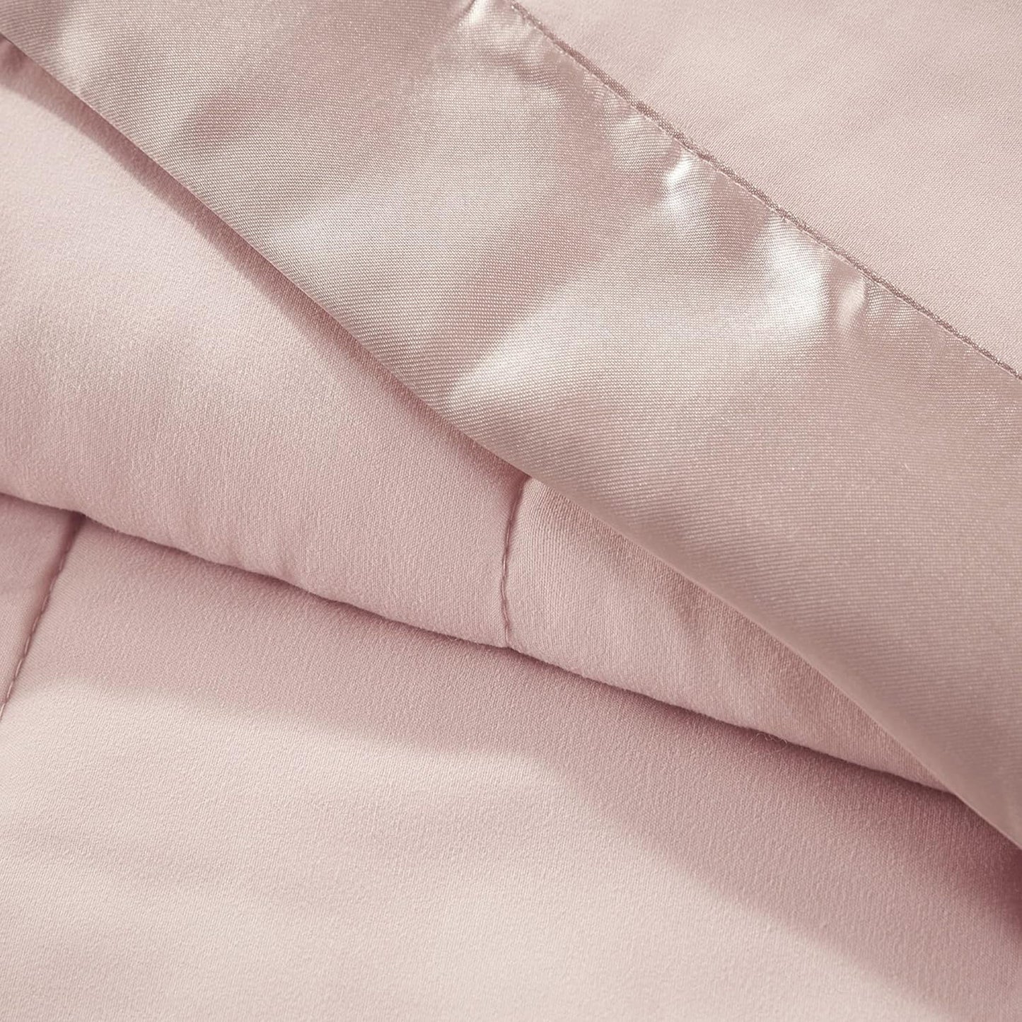 Lightweight Microfibre Down Alternative Blanket - Blush