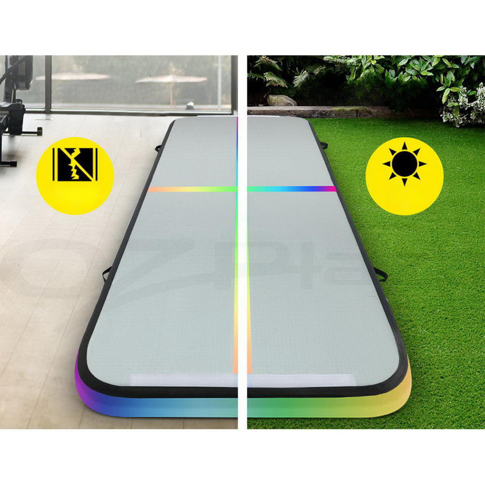 Inflatable Air Track Gymnastics Tumbling Exercise Mat with Pump - 3M