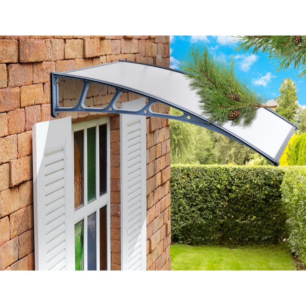 Patio DIY Window Door Awning Canopy Sun Shield - 1.5x3m