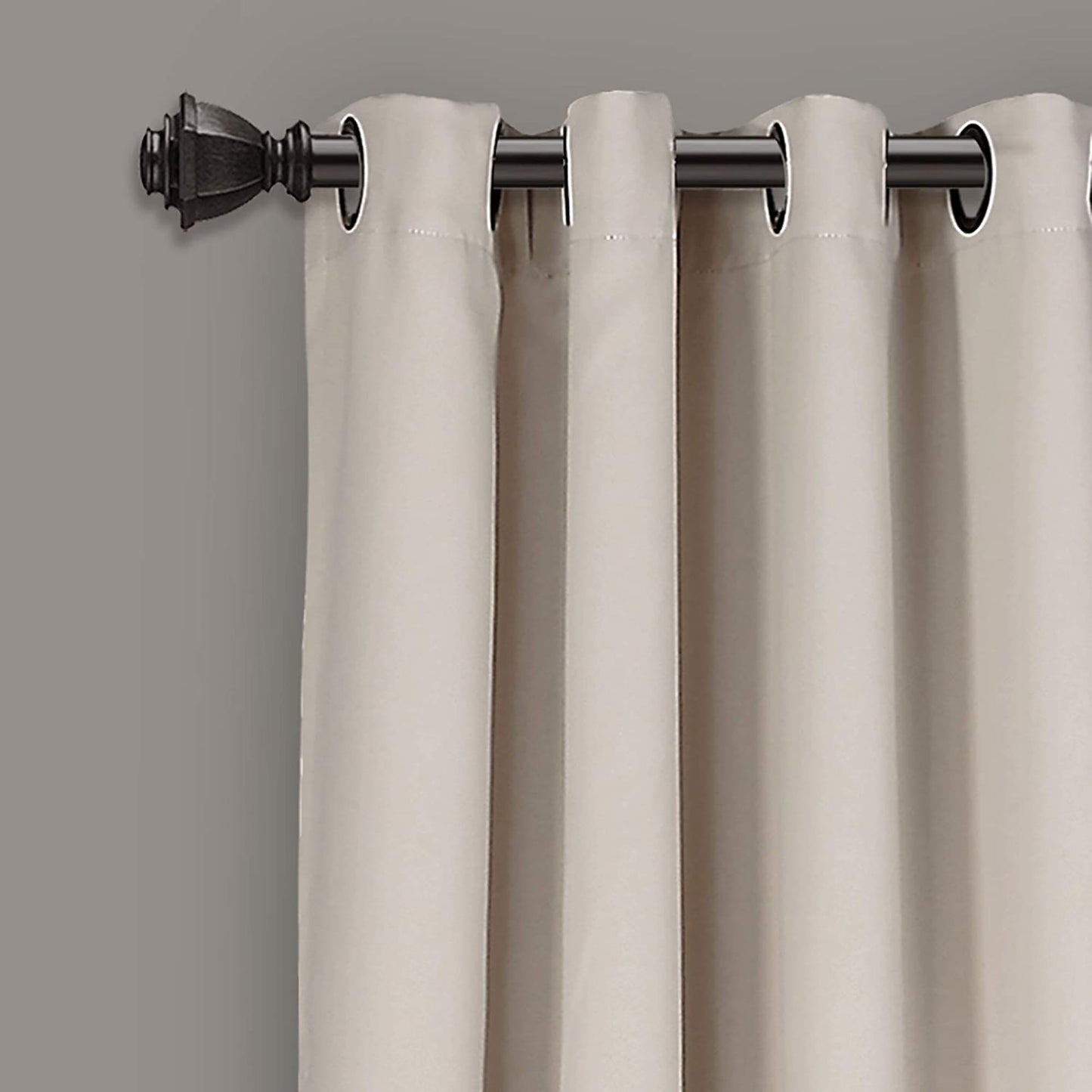 Insulated Grommet Blackout Curtain Panels Set 52x84 Inch - Wheat