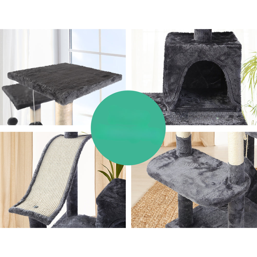 Cat Tree Scratching Post Tower House Furniture Wood - 171cm