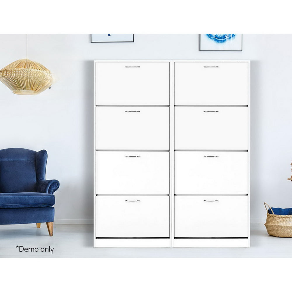 60 Pairs Shoe Cabinet Shoes Rack Storage Organiser Shelf Cupboard Drawer