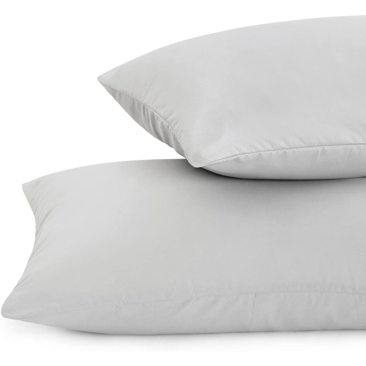 1000TC Ultra Soft Microfibre Pair of Pillowcases - Light Grey