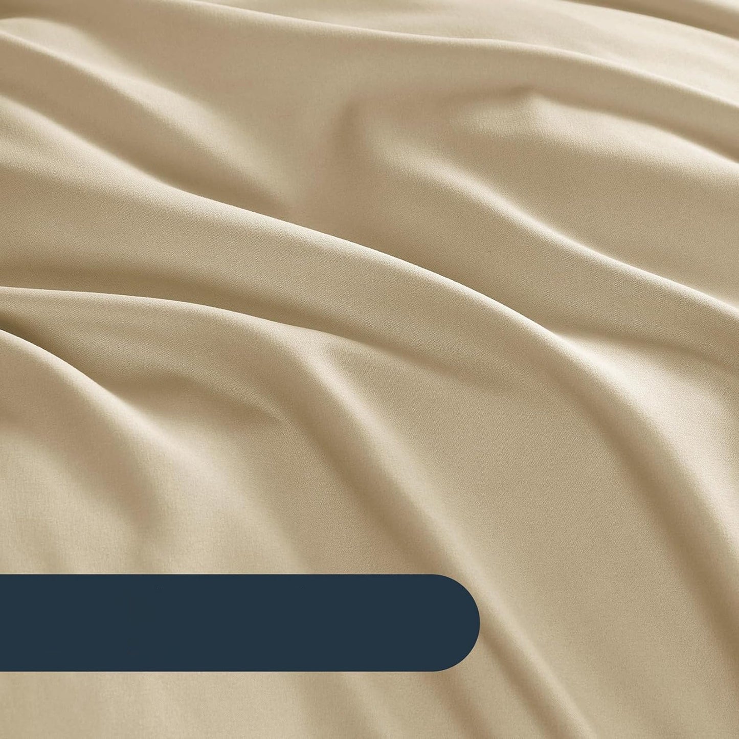 1000TC Ultra Soft Microfiber Duvet Doona Cover Bedding Quilt Cover Set - Tan