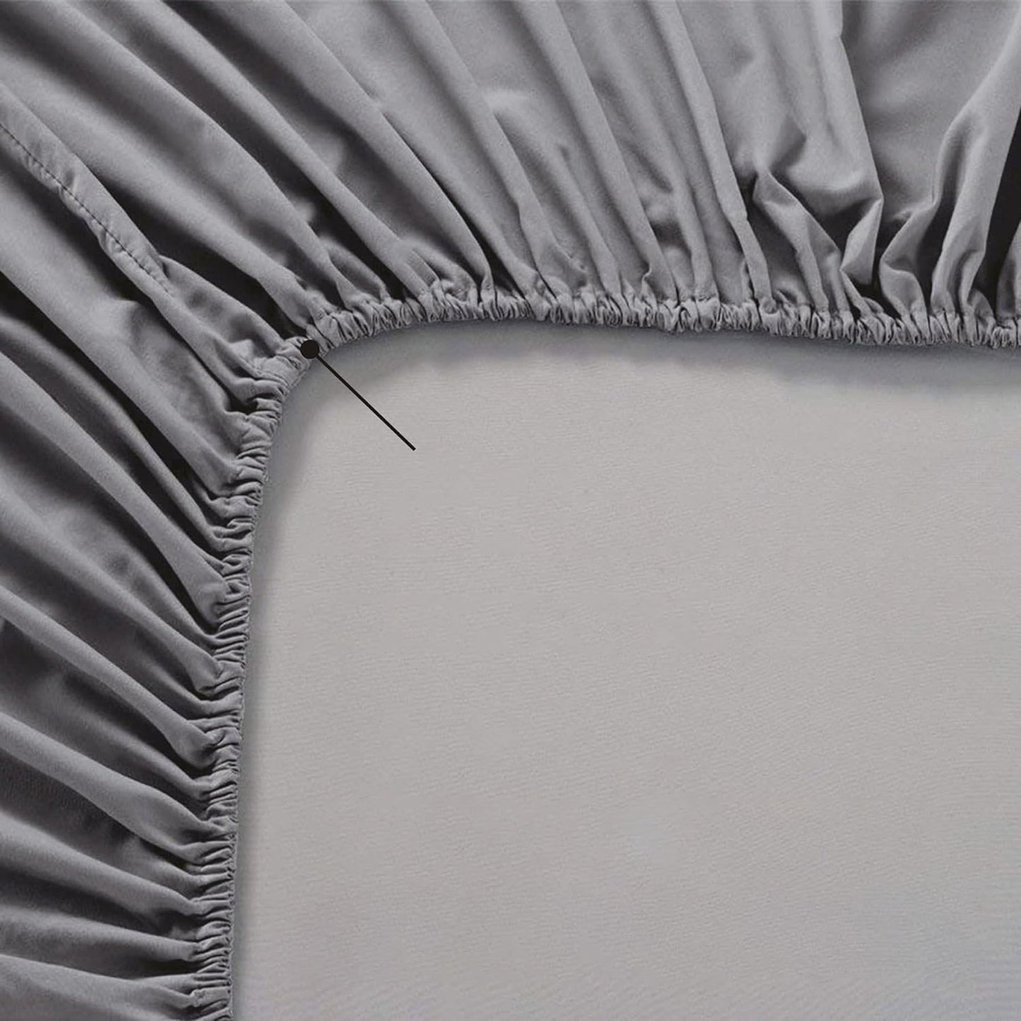 Soft Comfort Breathable Extra Deep Pocket Bed Sheet Set - Grey