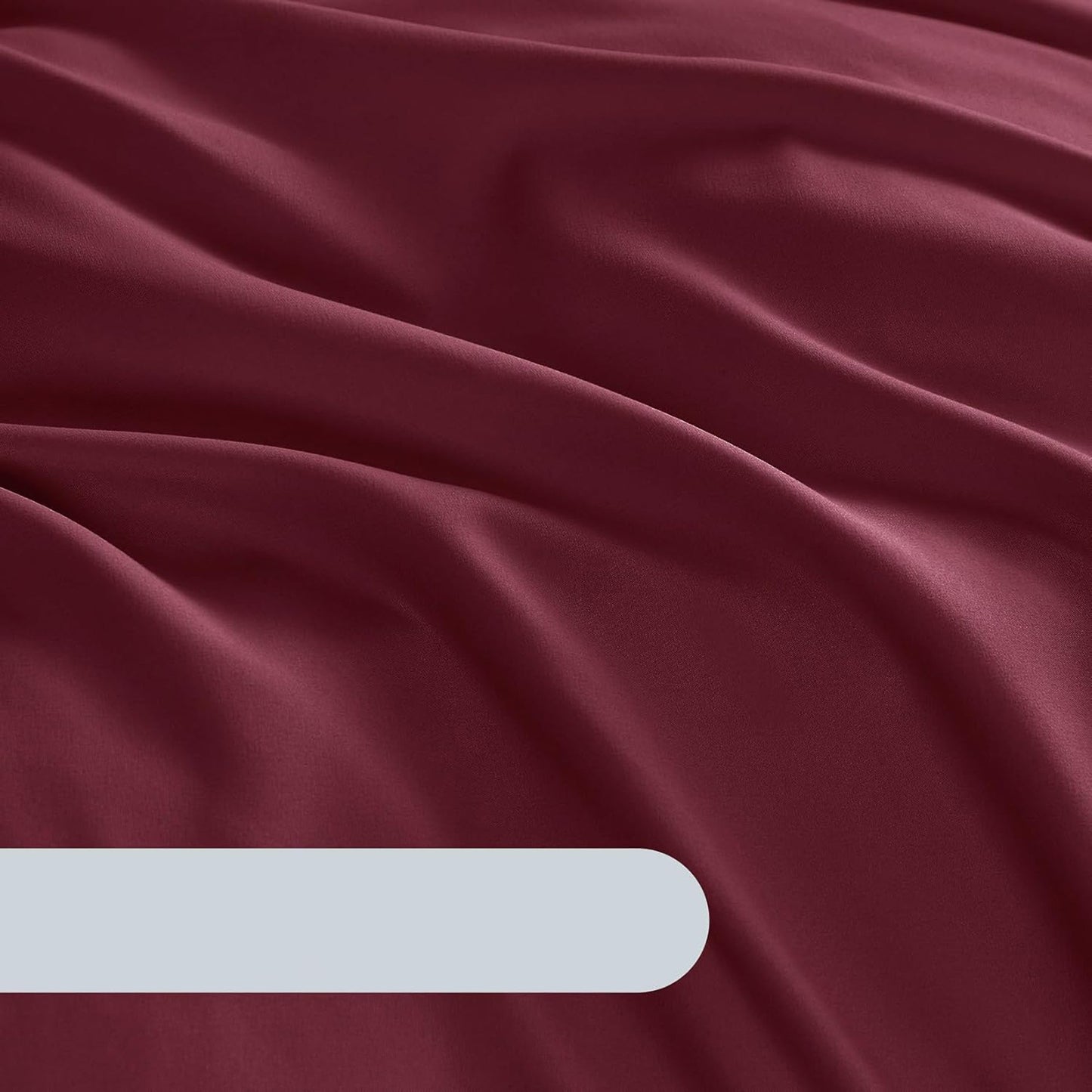 1000TC Ultra Soft Microfiber Duvet Doona Cover Bedding Quilt Cover Set - Burgundy