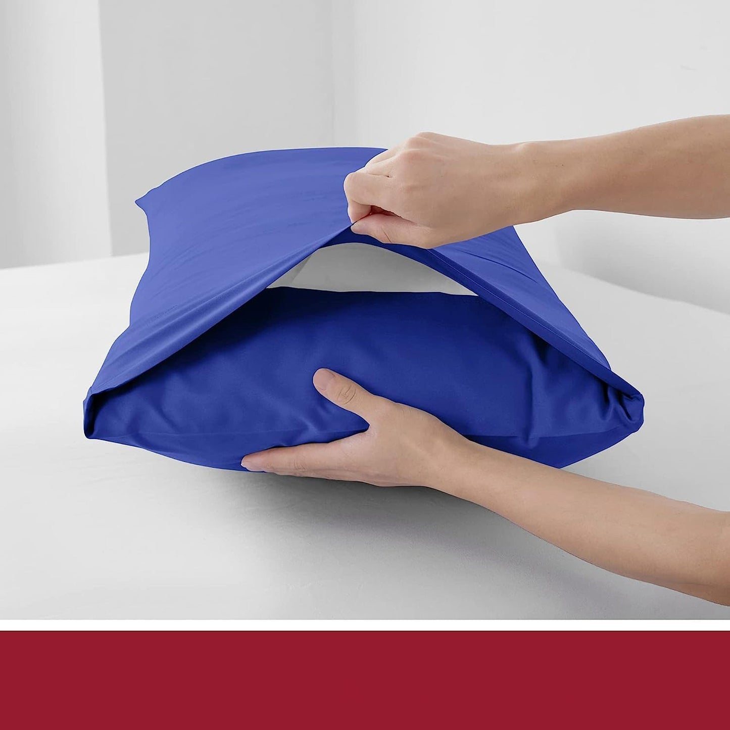 2000TC Breathable Microfibre Deep Pocket Bed Sheet Set - Royal Blue