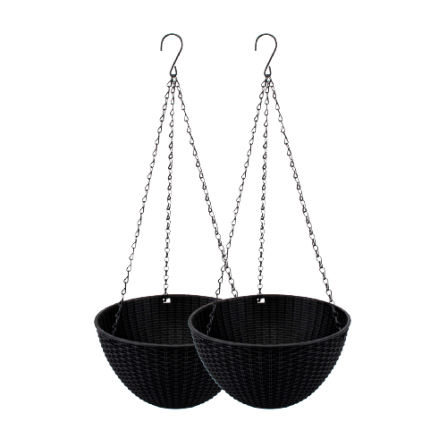 2pcs Stylish Unique Garden Hanging Planters Various Colours 13 x 25 cm