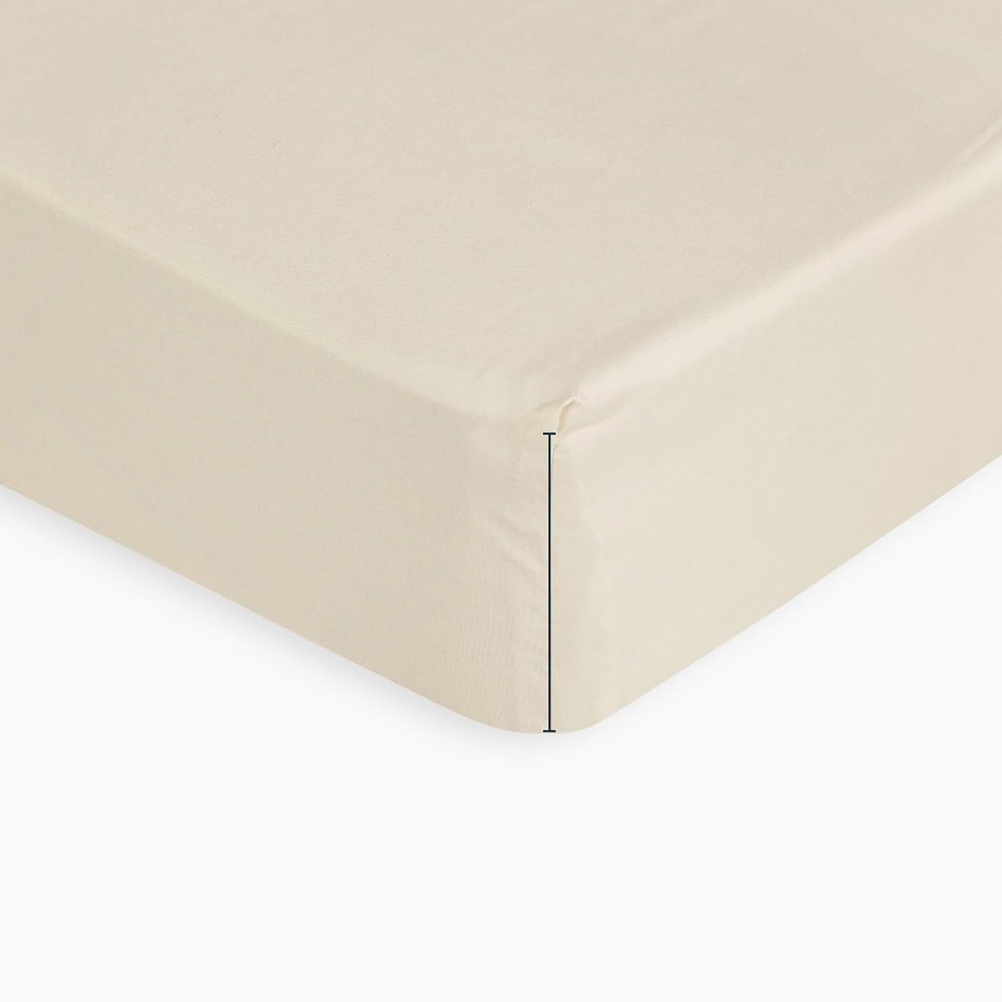 1000TC Ultra Soft Microfibre Extra Deep Fitted Sheet Set - Light Beige