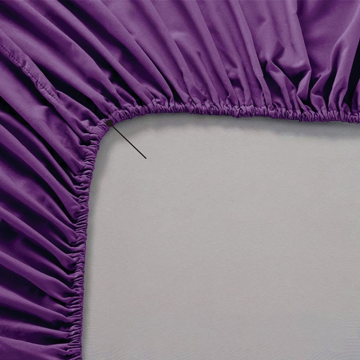 Soft Comfort Breathable Extra Deep Pocket Bed Sheet Set - Purple