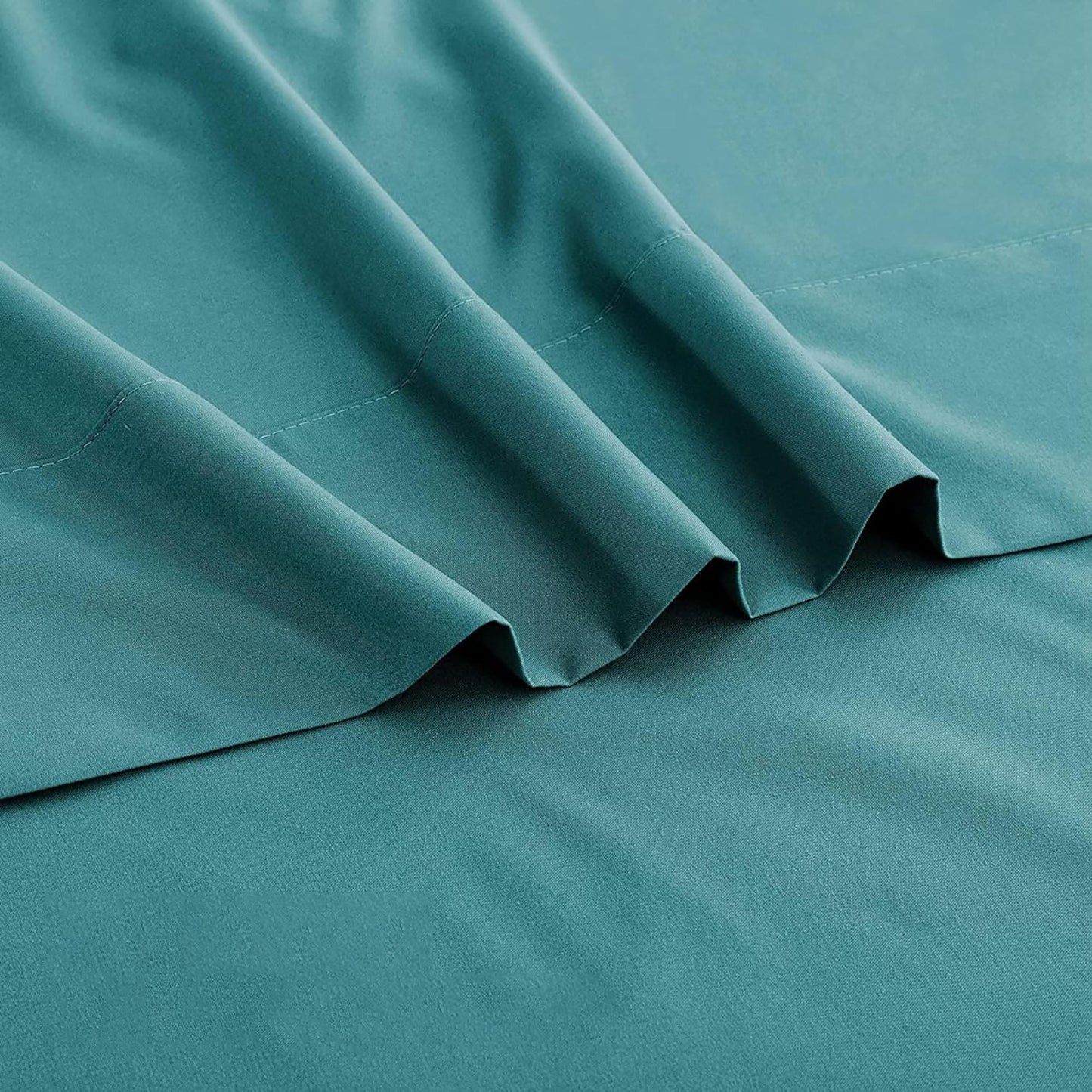 2000TC Breathable Microfibre Deep Pocket Bed Sheet Set - Biscay Blue
