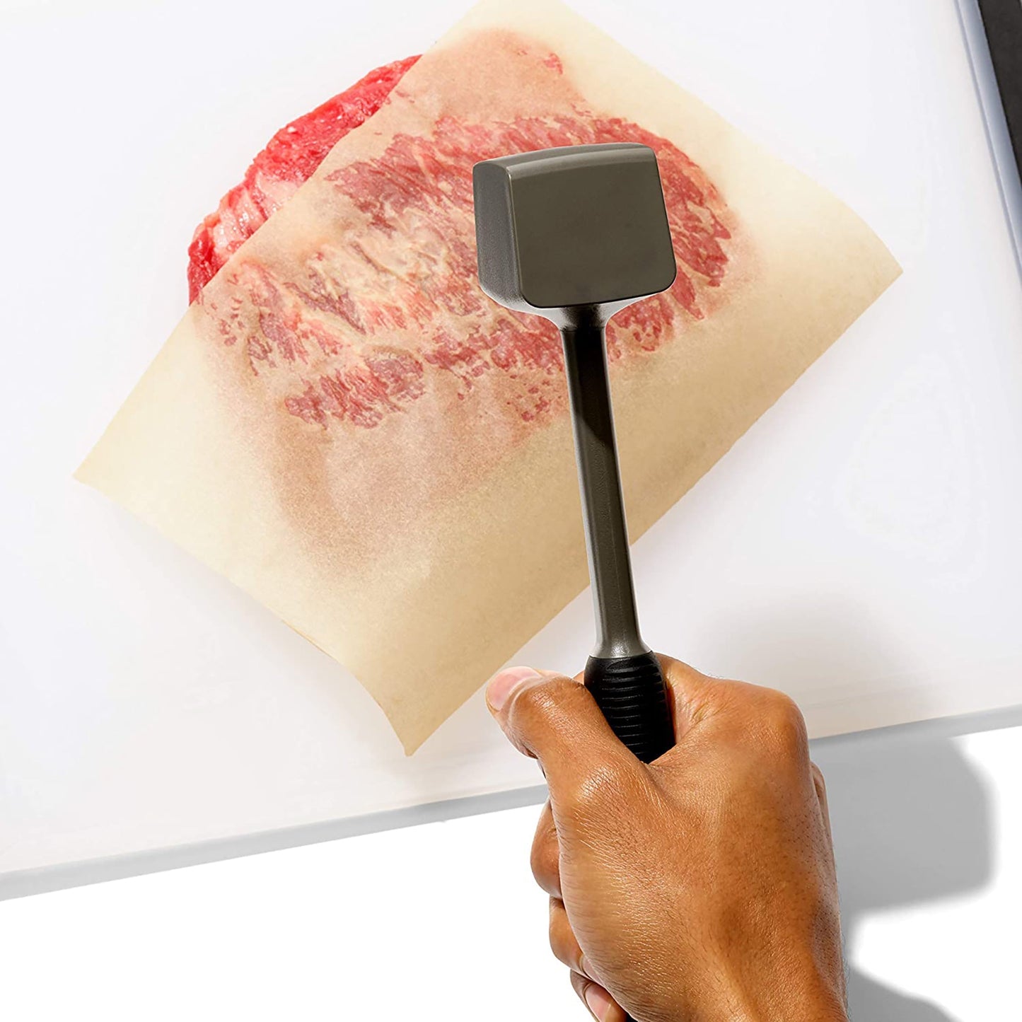 Dual Aluminum Head Meat Tenderizer - Black