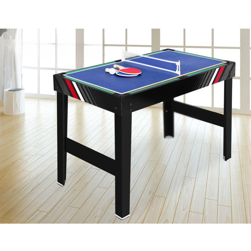 4FT 4-In-1 Soccer Table Tennis Ice Hockey Pool Game Football Foosball Kids Adult