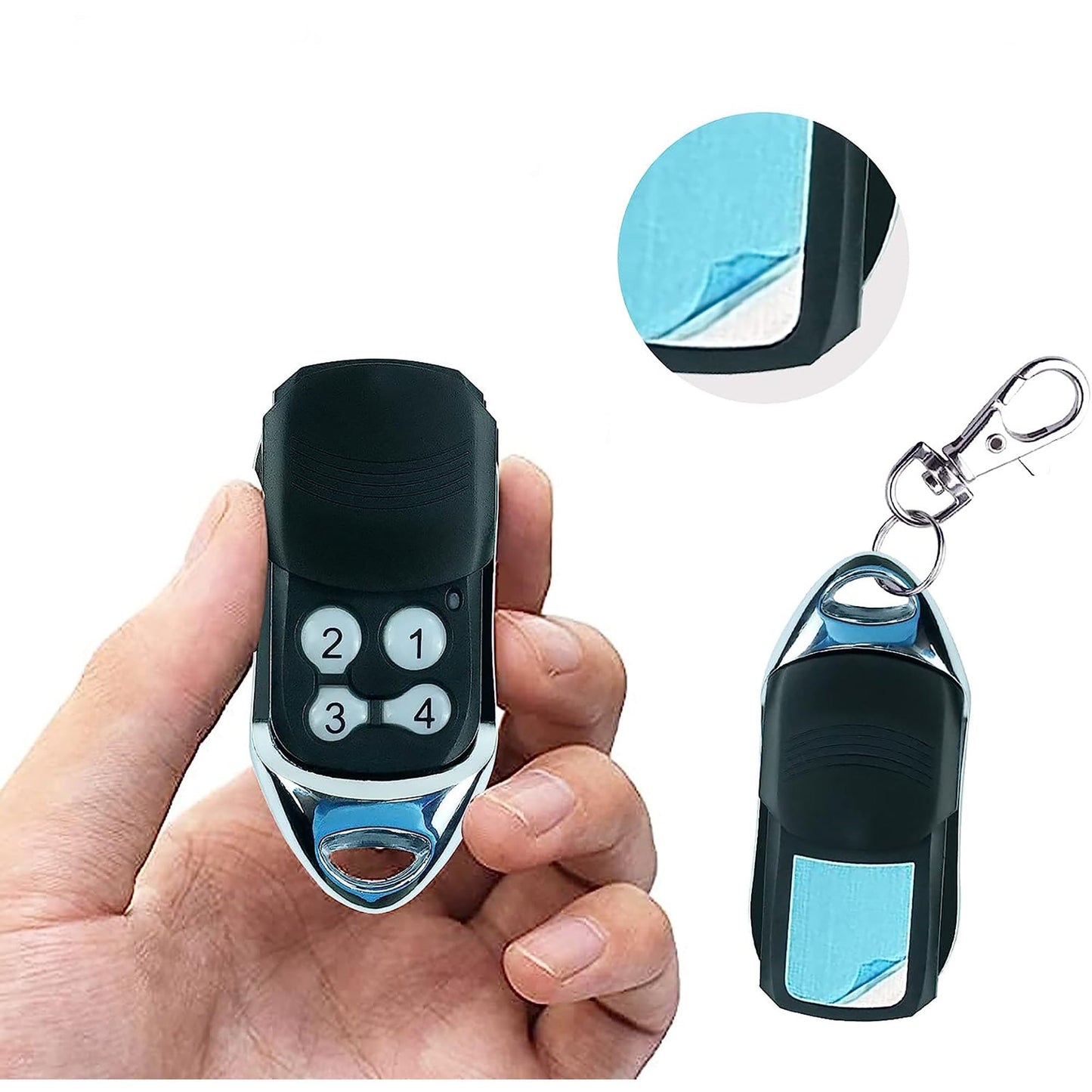 Garage Gate Door Remote Control for ATA PTX4 Replacement - Black