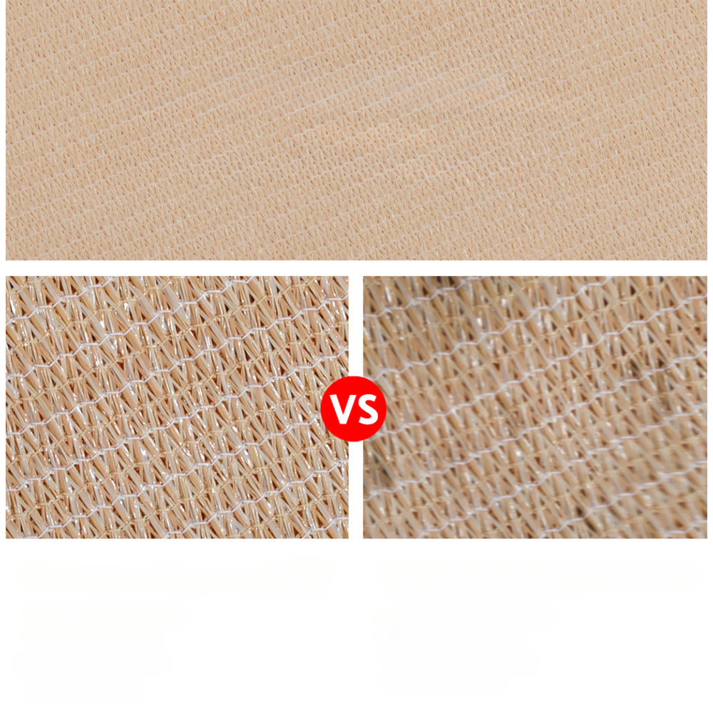 Shade Sail Sun Shadecloth Sand 280GSM - 4x6m