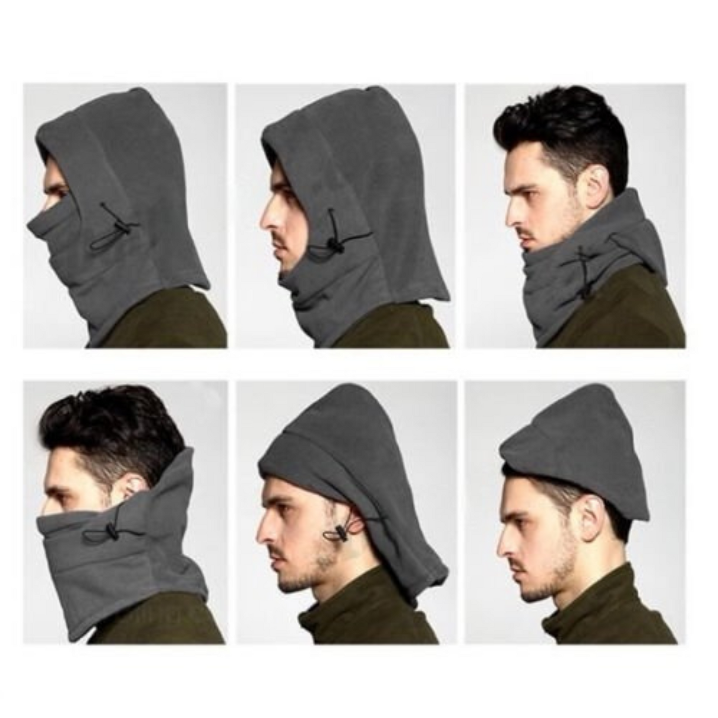Winter Thermal Fleece Balaclava Ski Face Mask Hood Cap Neck Warmer