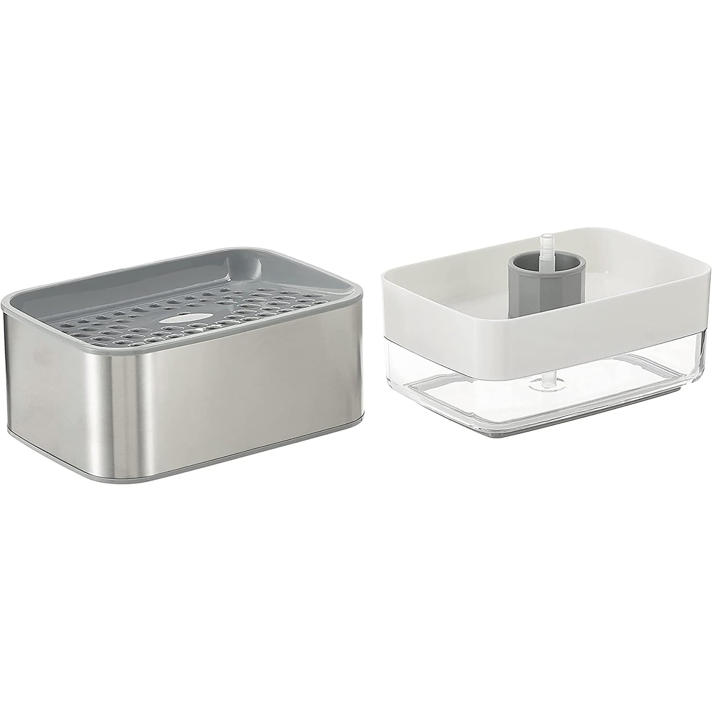 Soap Dispensing Sponge Holder Stainless Steel