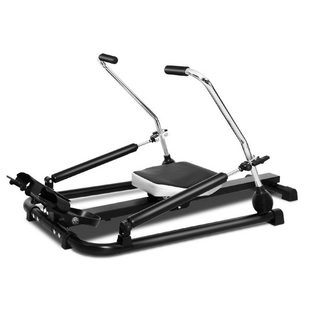 Rowing Exercise Machine Hydraulic Resistance Fitness Gym Cardio - Weight Capacity 200kg