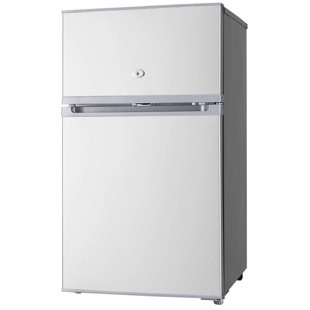 65L Portable Fridge Bar Freezer Cooler Upright 12V/24V/240V Caravan Car Silver