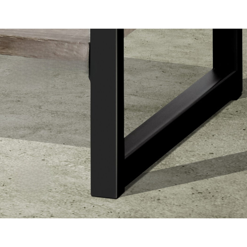 Bookshelf Wooden Display Shelves Bookcase Shelf Storage Metal Wall Black