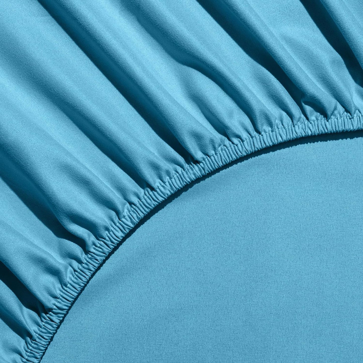 1500tc Ultra-Soft Breathable Microfibre Deep Pocket Bed Sheet Set - Light Blue