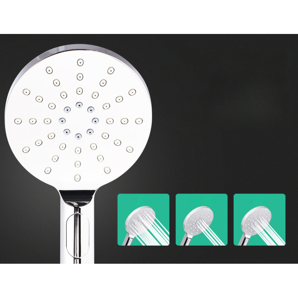 9'' Rain Shower Head Mixer Round Handheld High Pressure Wall Chrome