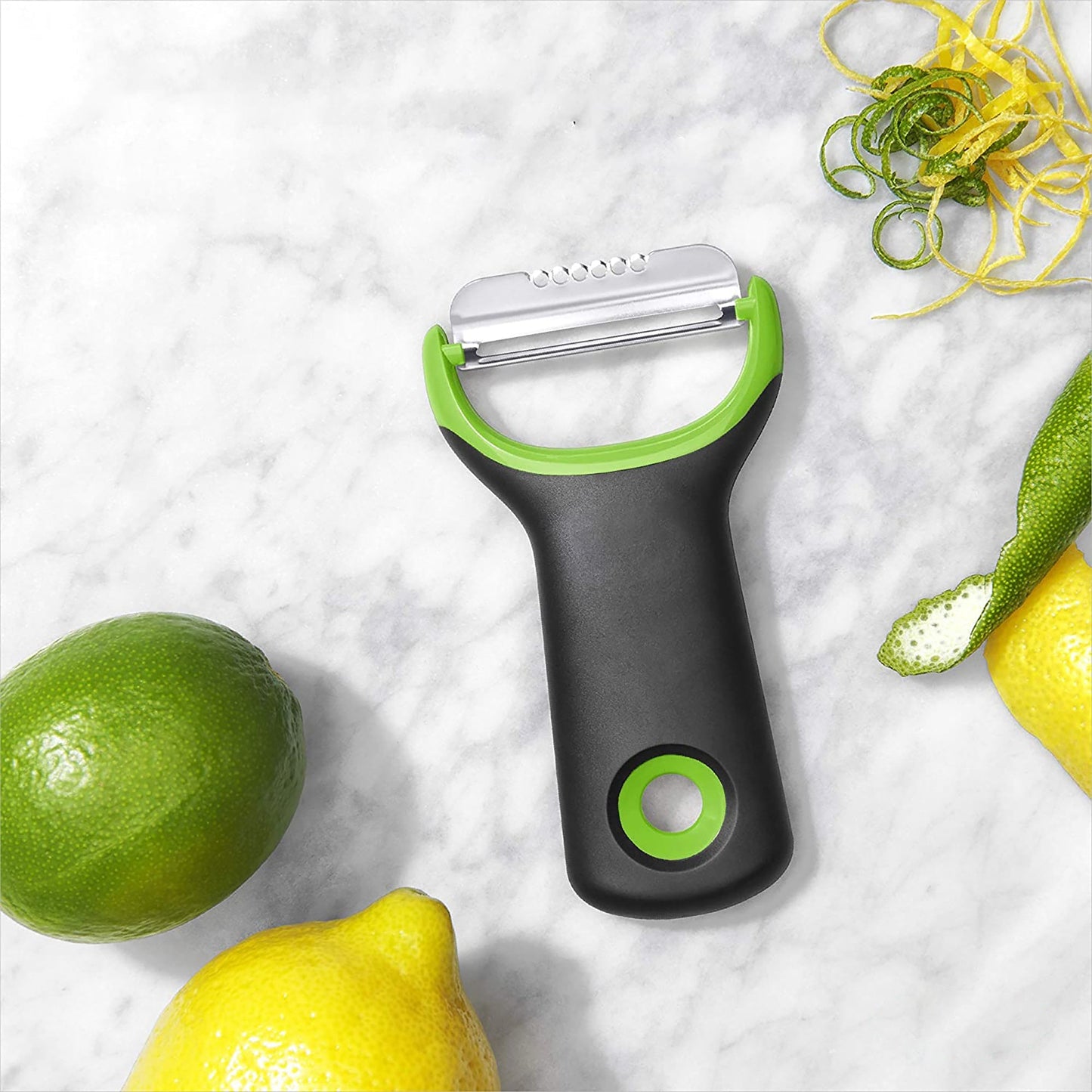 Japanese Stainless Steel Sharp Citrus Peeler - Green