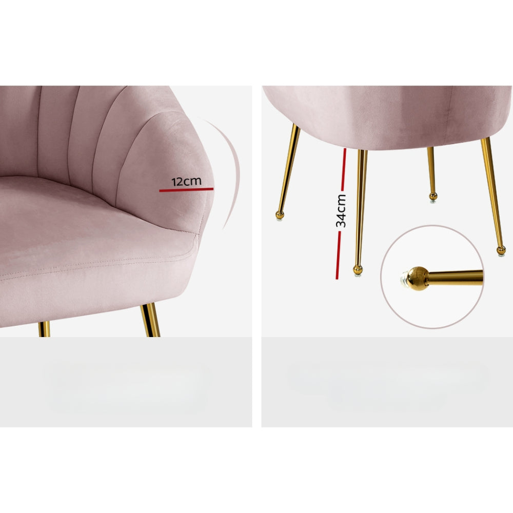 Armchair Lounge Chair Armchairs Accent Chairs Velvet Sofa Pink Couch